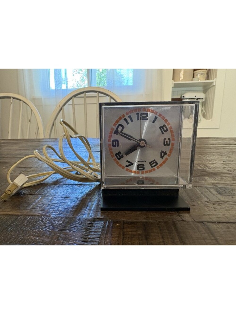 Vintage Retro Modern Sunbeam Electric Alarm Clock Tested Working